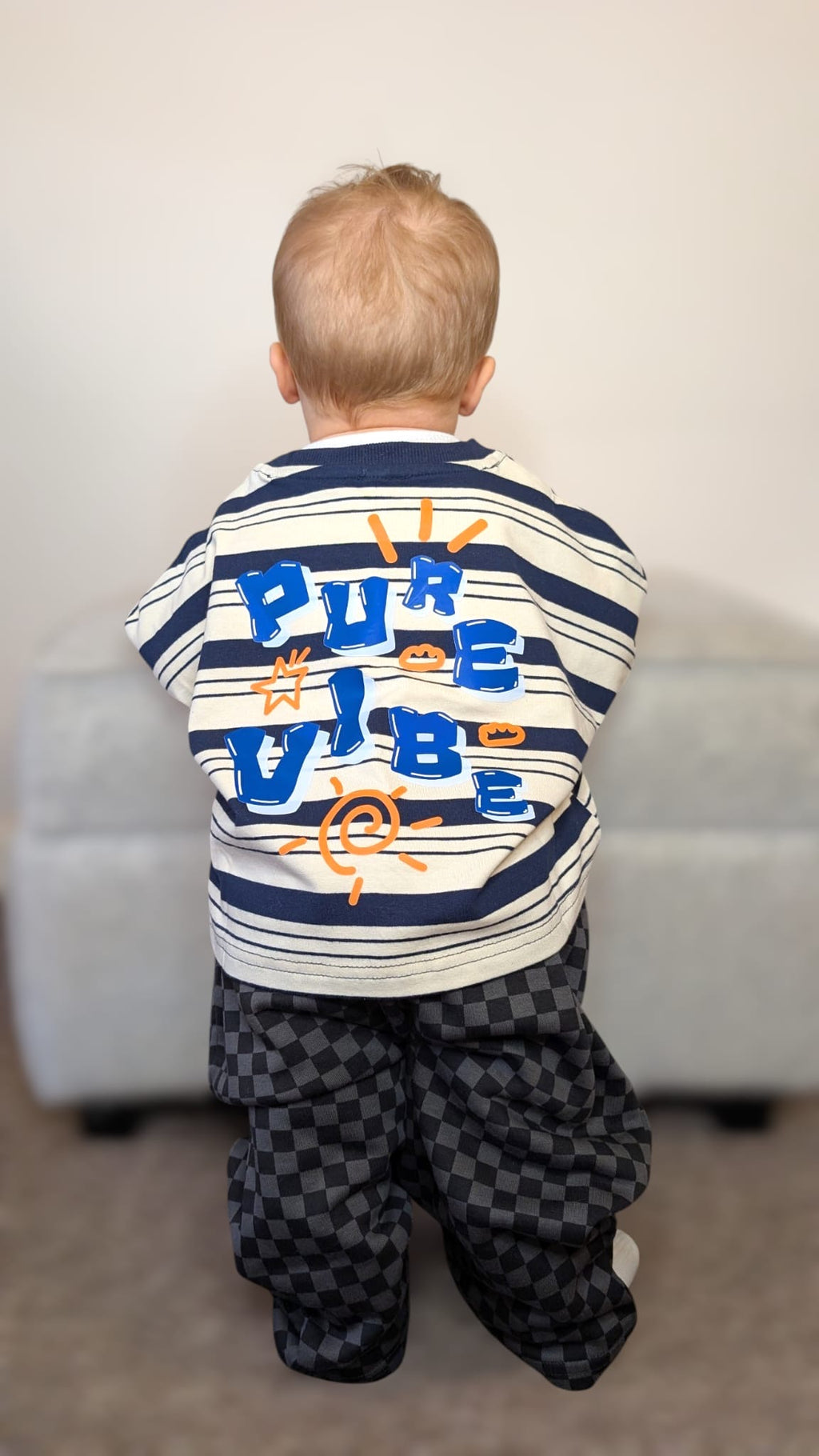 Pure vibe long sleeve stripe