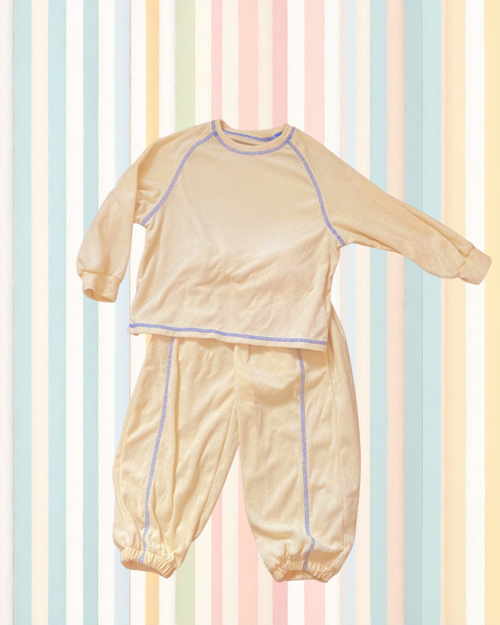 Yellow toweling tracky