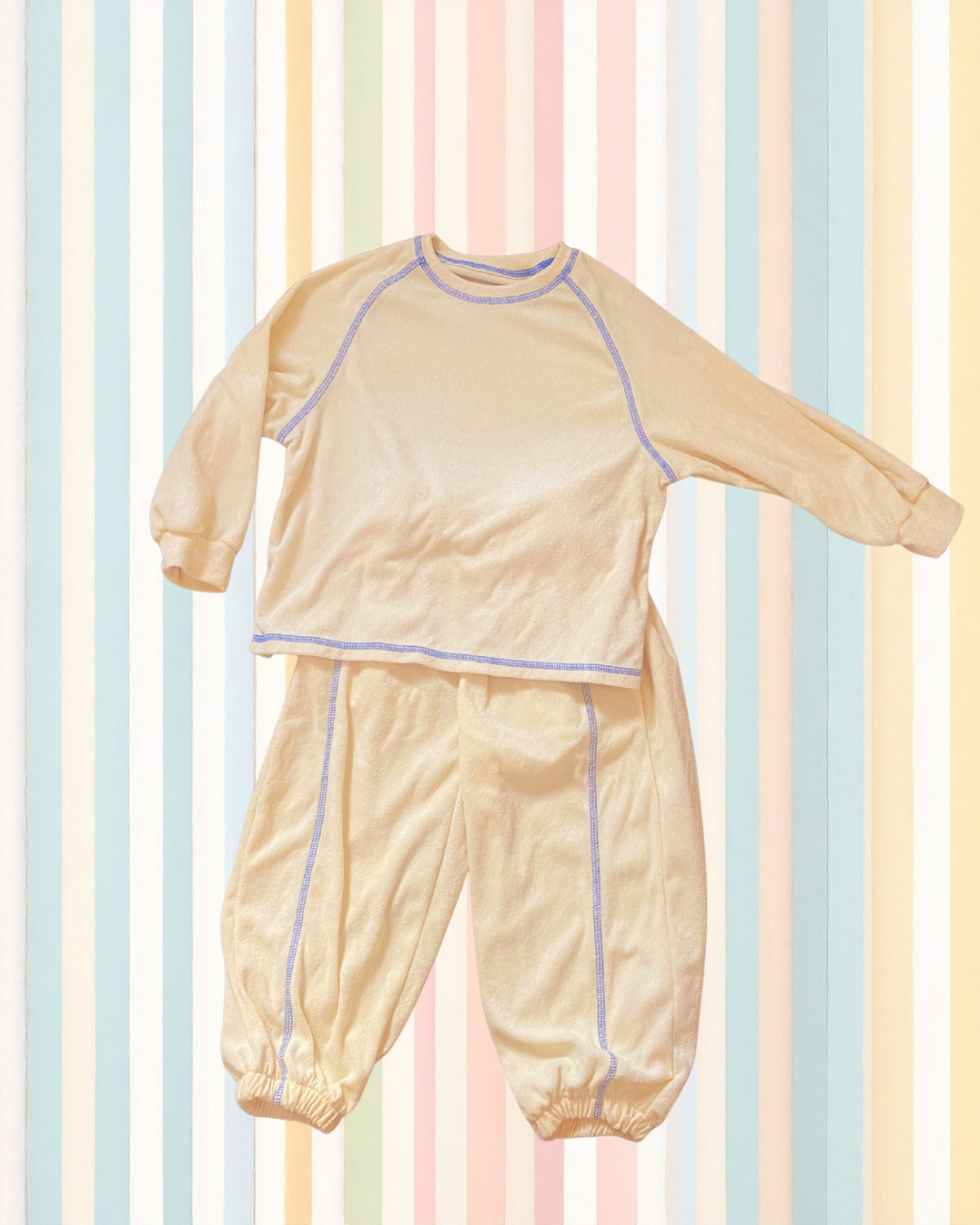 Yellow toweling tracky