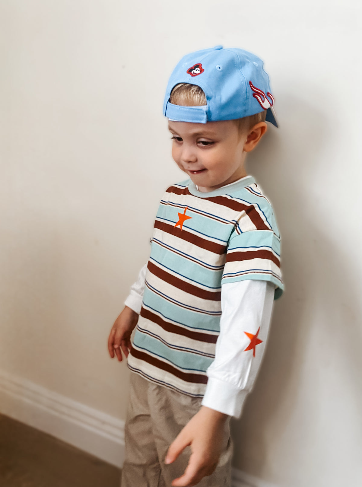 Layered stripe star t-shirt