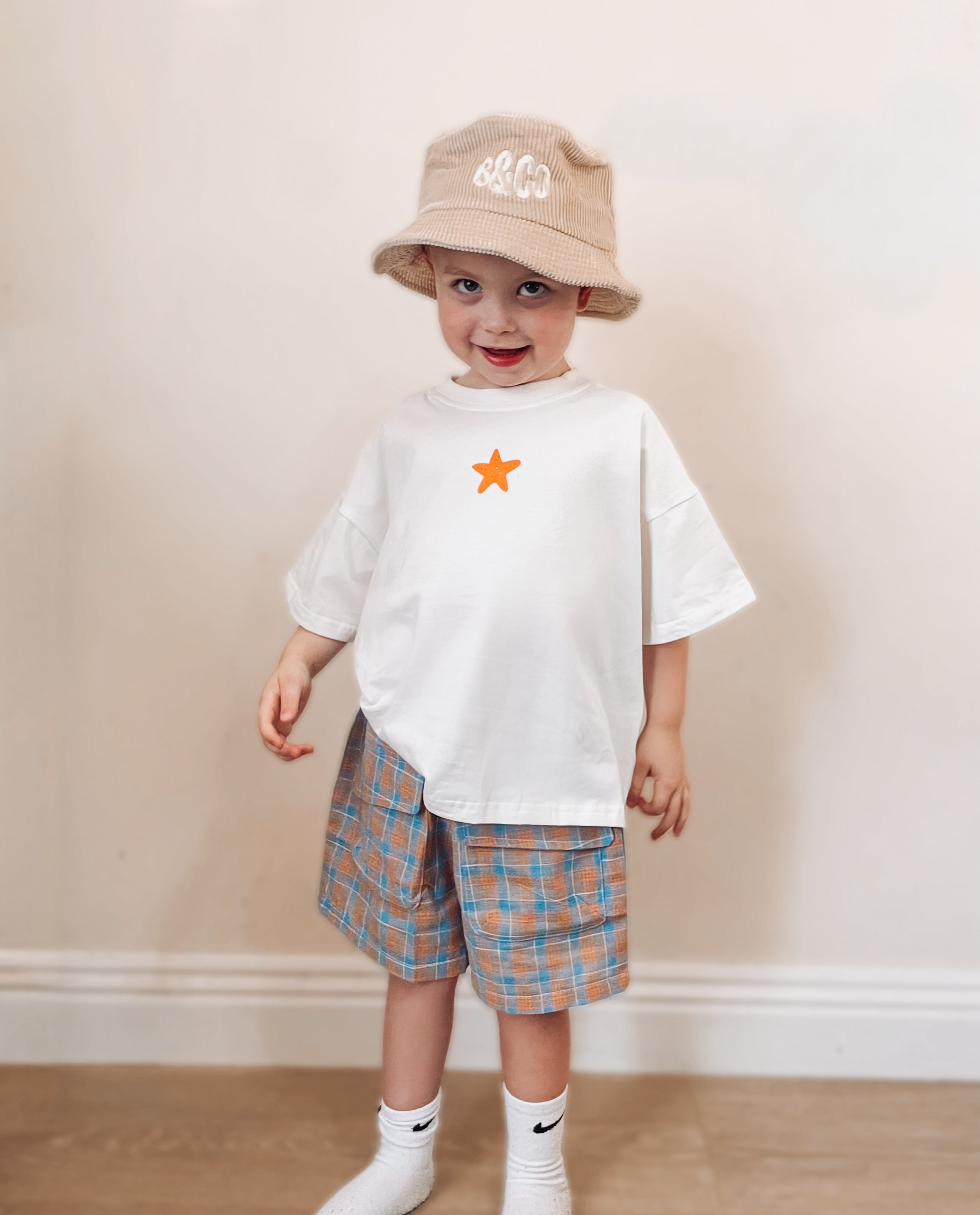 Gingham cargo short